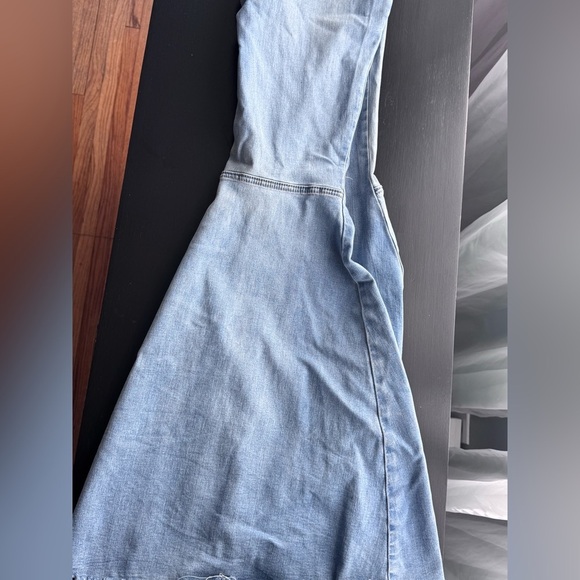 FREE PEOPLE Light Denim Super Wide Blue Jeans - Picture 7 of 10